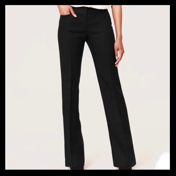 LOFT Black Ankle Pants - Picture 2 of 7